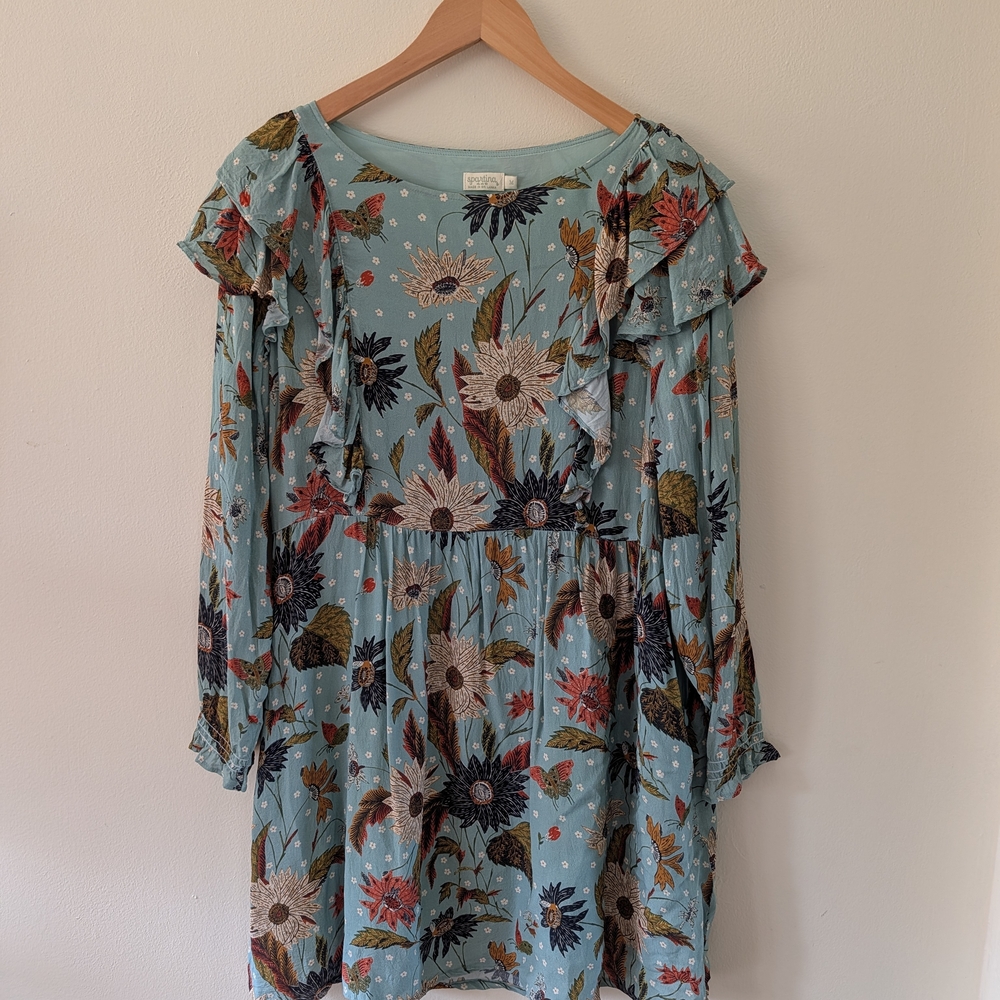 Spartina 449 Floral Ruffle Sleeve Dress